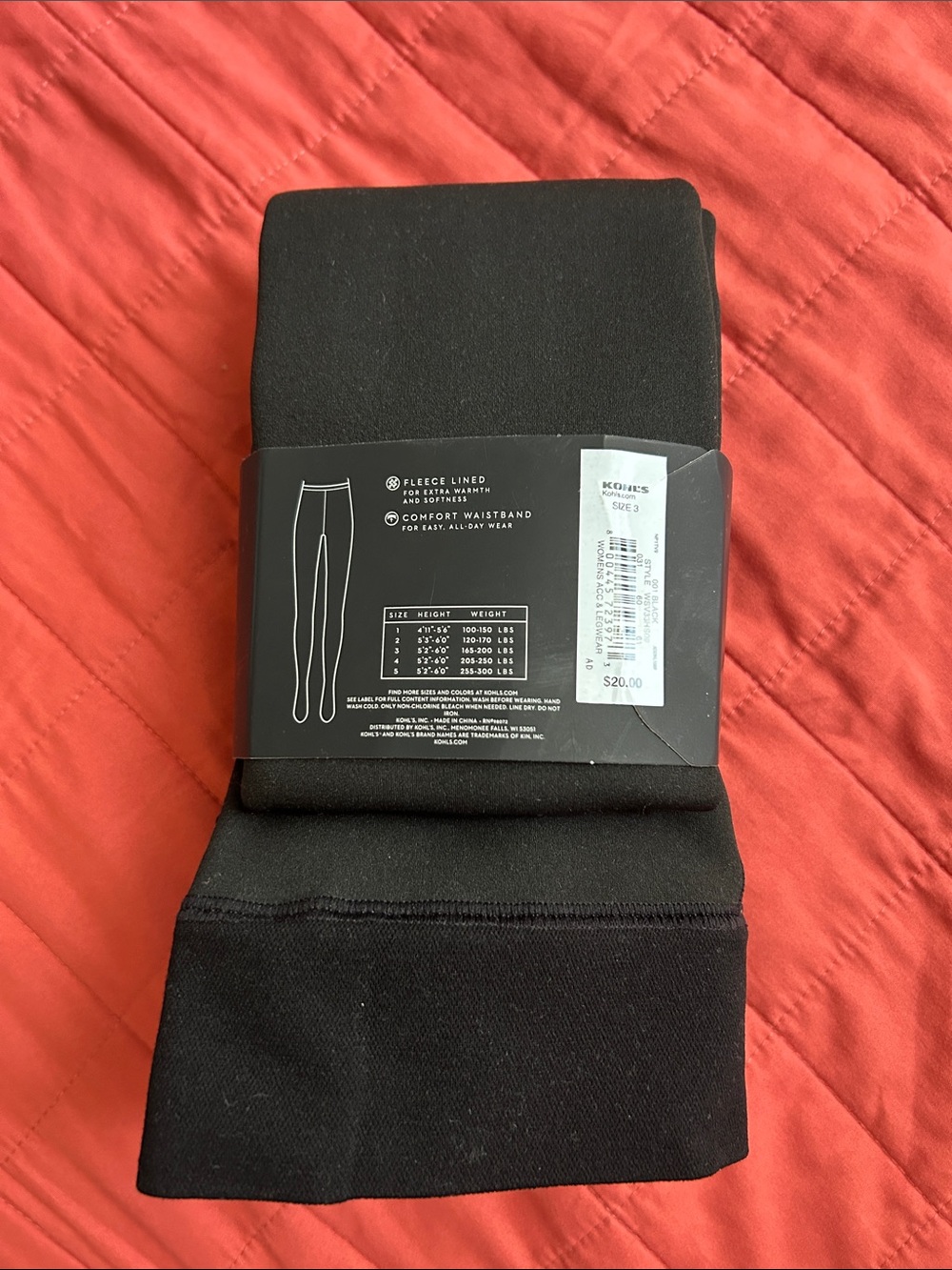 Simply Vera Vera Wang Black Runway Tights - Picture 3 of 5